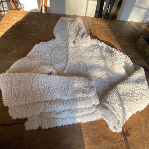 Fuzzy hollister sweatshirt